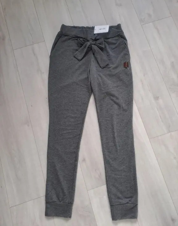 Nové stylové tepláky/kalhoty s mašlí, vel.M (L) - 3