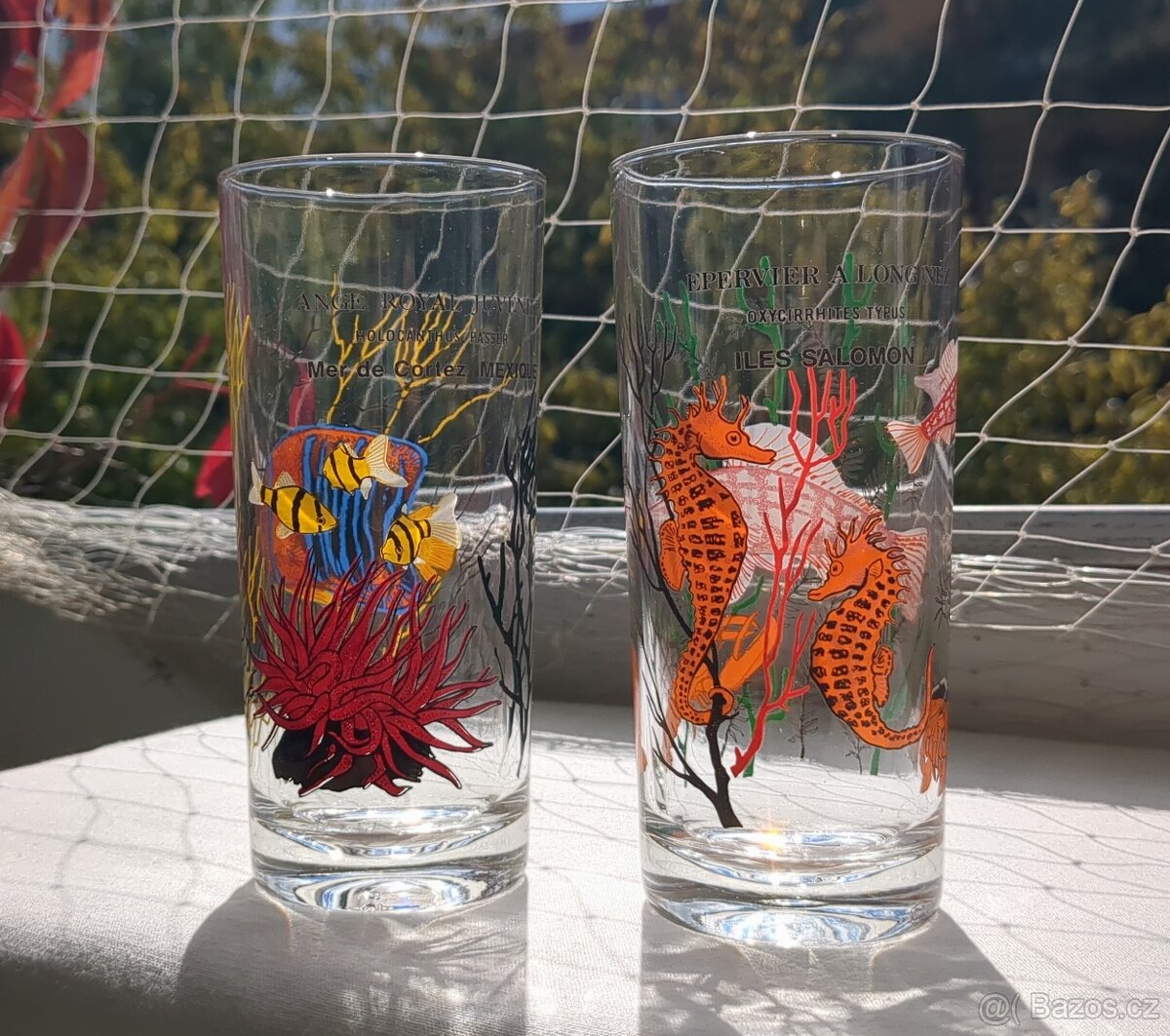 Retro sběratelské sklenice ILES SALOMON, MEXIKO - 3
