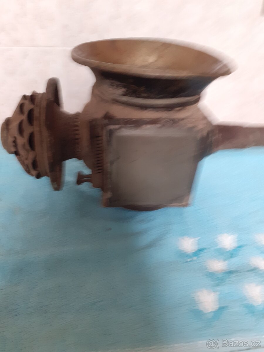 Starodávné lampy ke kočárum, petrolejove lampy - 3