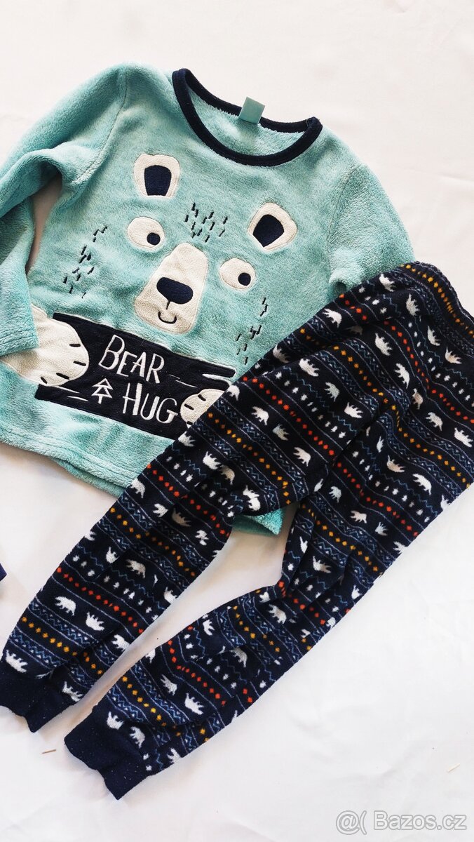 Froté pyžamo, fleesové pyžamo vel. 110 - 3