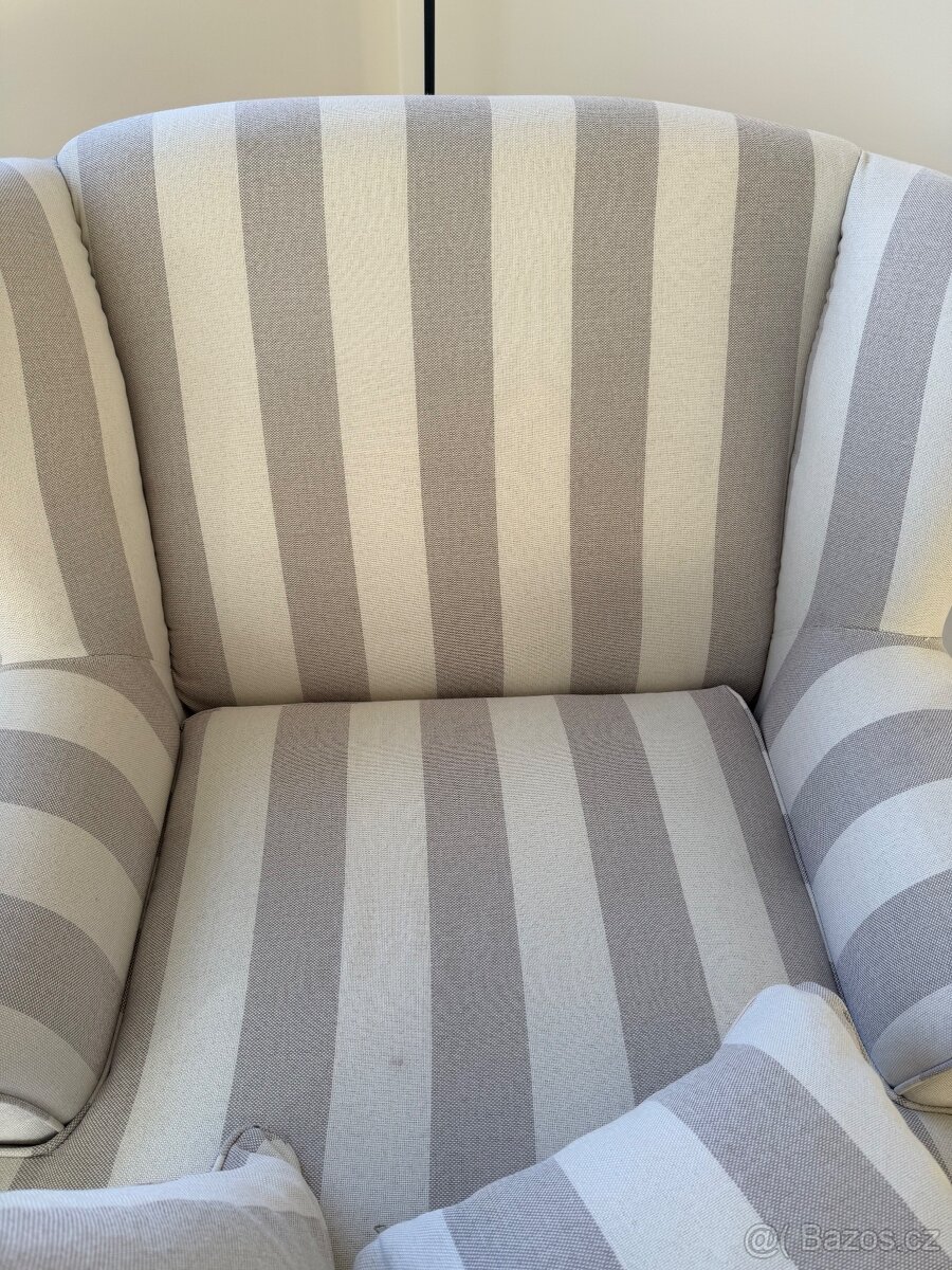 Velké křeslo pruhované - 3