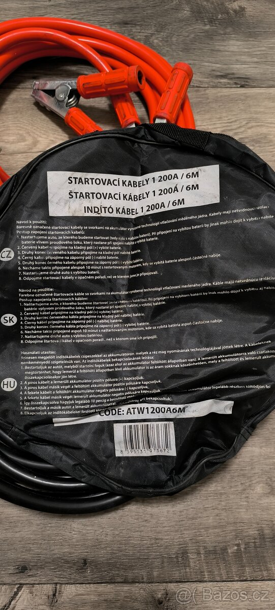 Startovací kabely 6M 1200A - 3