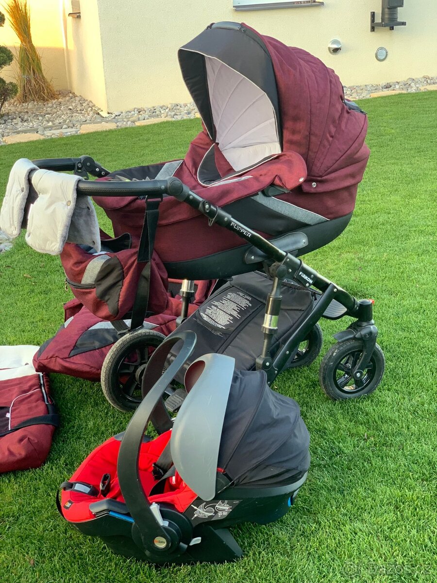 Kočárek Firkon Flipper + Vajíčka BeSafe - 3