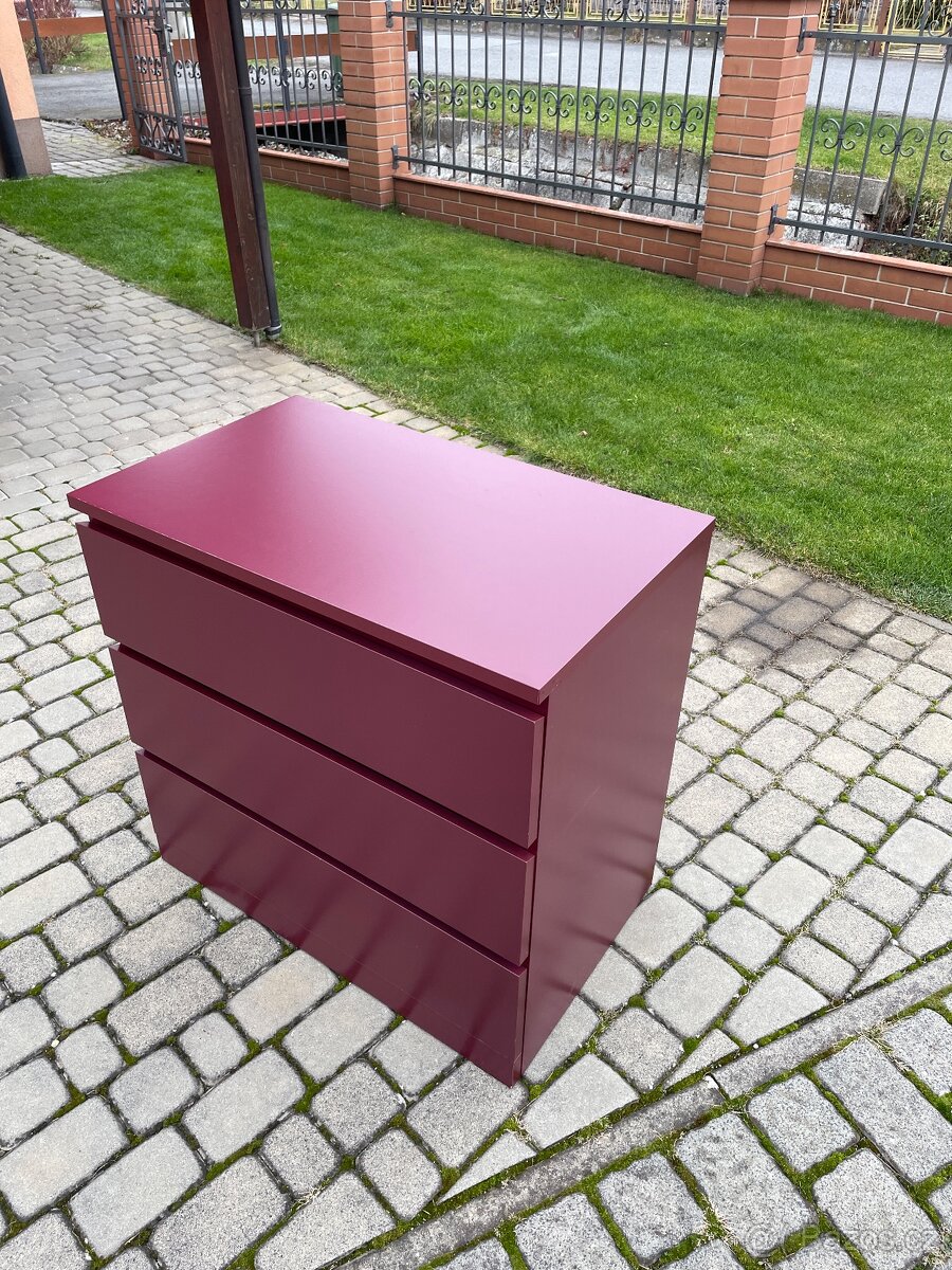 MALM komoda 3 zásuvky - 3