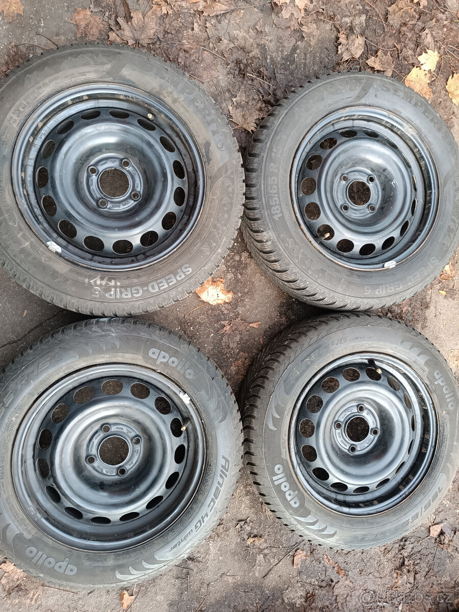 Corsa F (Peugeot 208) - disky 6x15 et32 + zimní 185/65/15 - 3