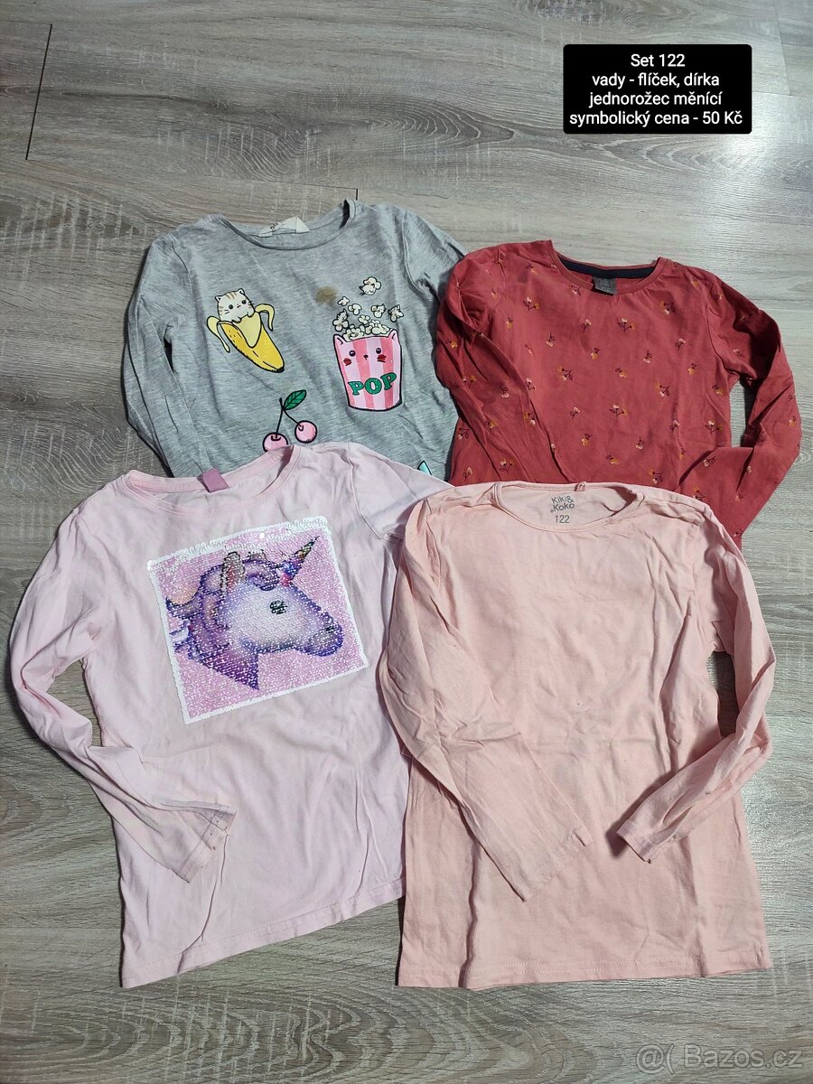 Sety oblečení 122/128/134 pro dívku,.levnější - 3