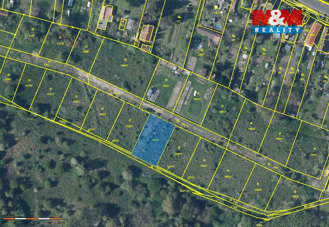 Prodej pozemku k bydlení, 935 m², Jirkov - 3