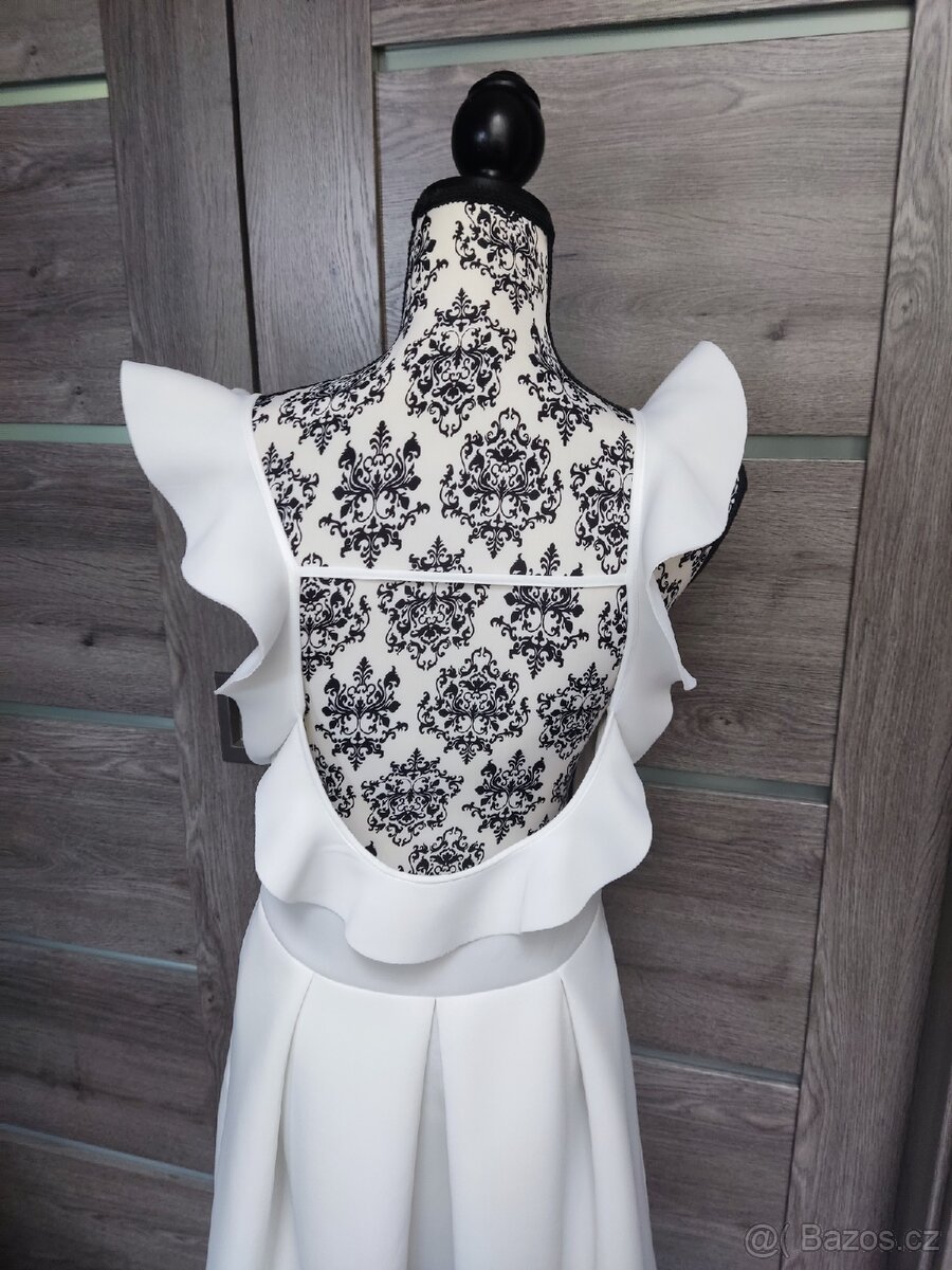 Společenské bílé šaty ASOS 44 - 3