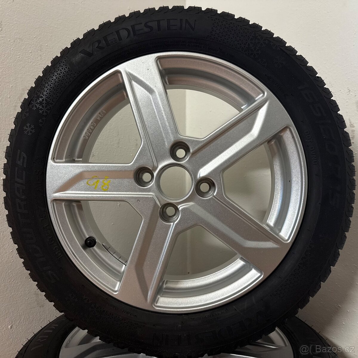 TOYOTA AYGO 4x100 R15 ET35+ZIMNÍ 165/60R15 7,5mm - 3