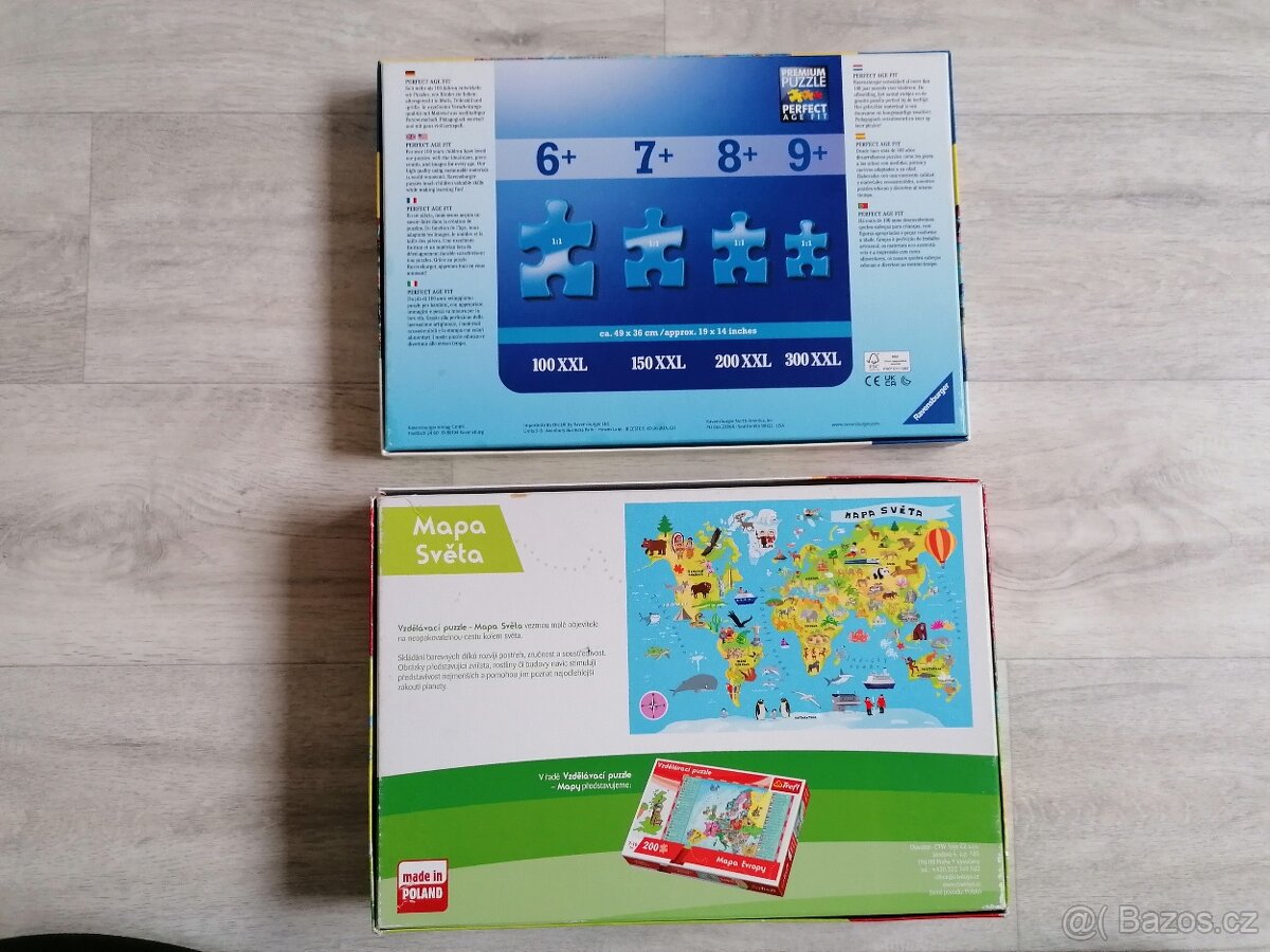 dětské puzzle Mapa světa a Ráj delfínů - 3