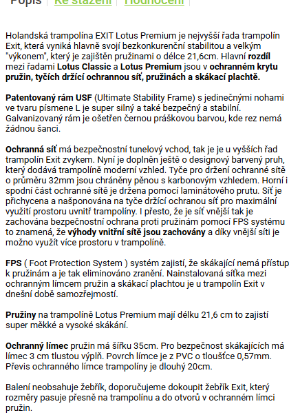 Trampolína EXIT Premium 427 cm - 3