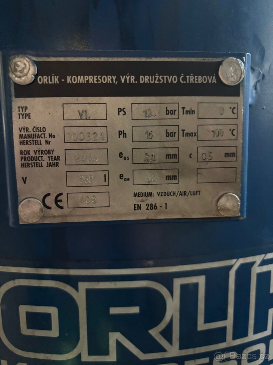 Kompresor Orlík 250L - 3