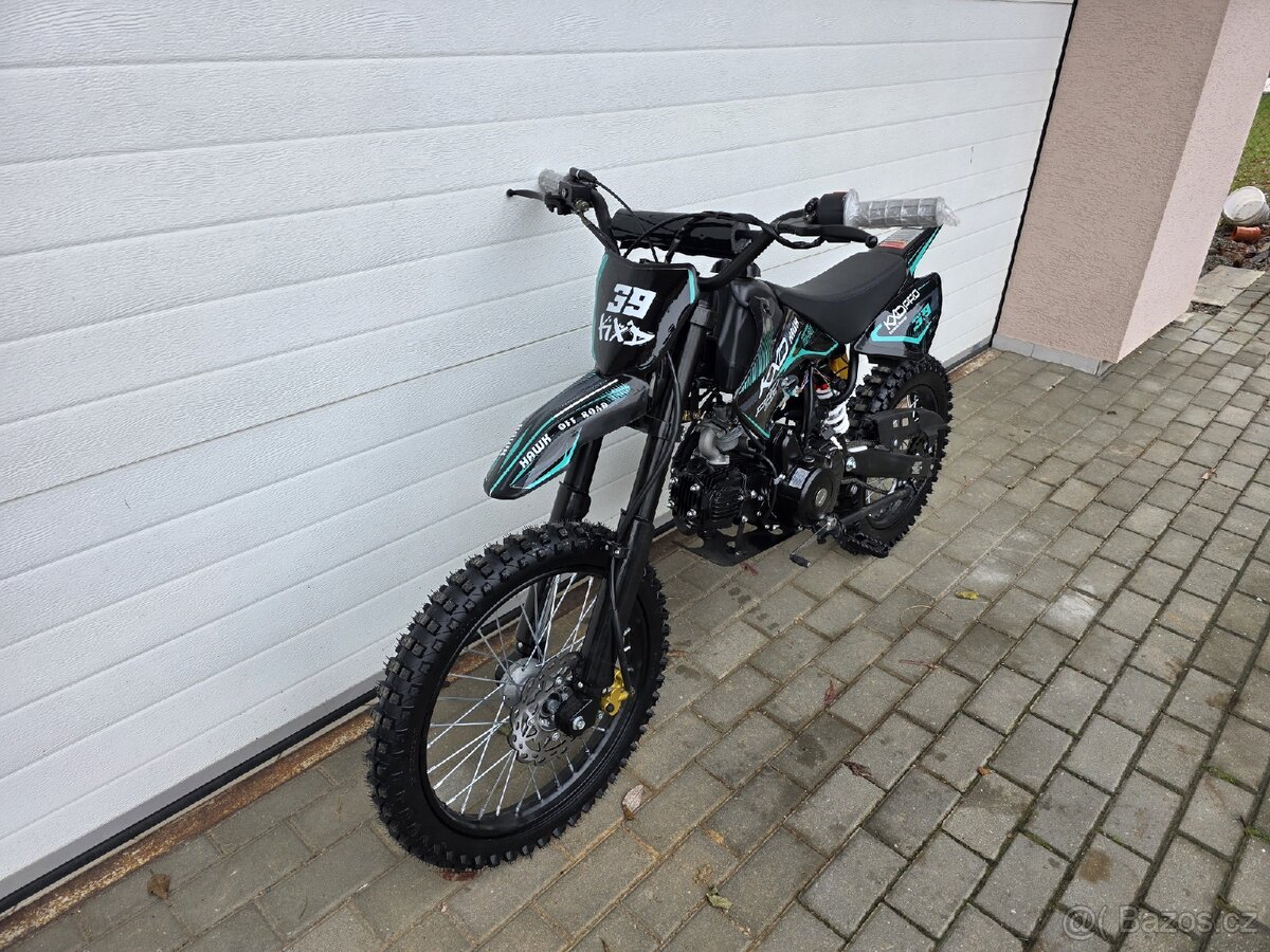 dirtbike pitbike 125ccm KXD 607 HAWK 17/14 - zelená - 3