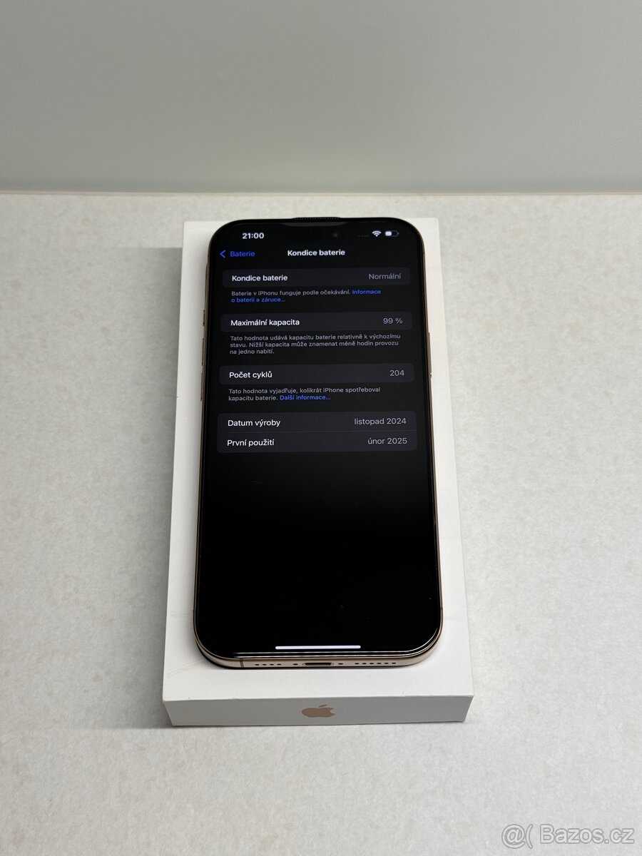 Zanovni Apple iPhone 16 Pro Max 256G,záruka 2026,baterie 99% - 3