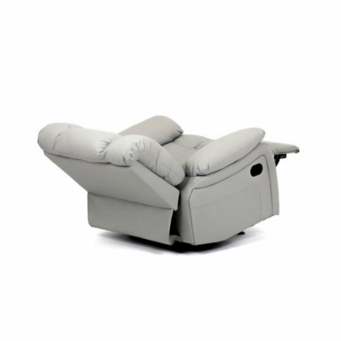 Relaxační křeslo, kojící křeslo, béžová ekokůže, TV-4075 - 3