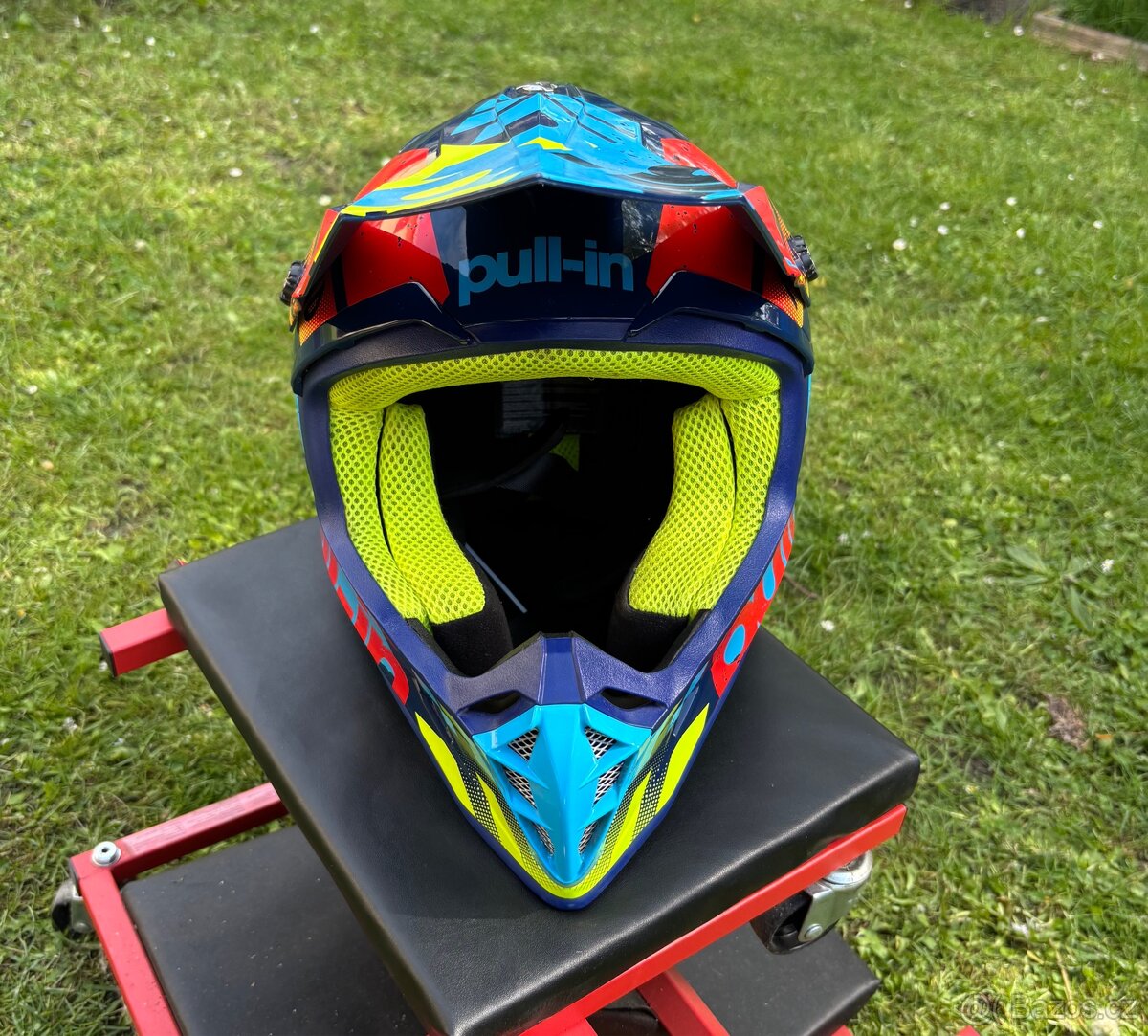 Prodám moto set helma + brýle - 3