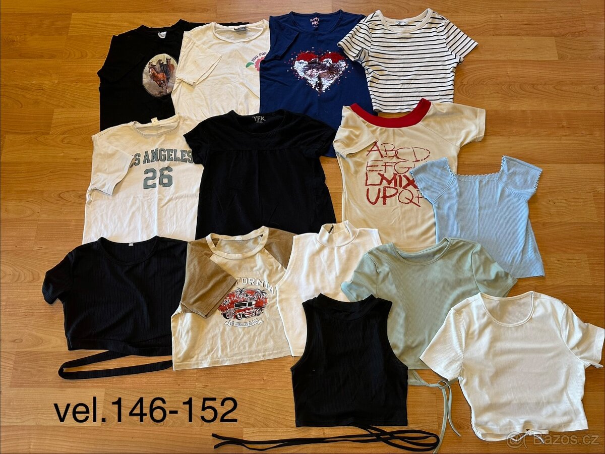 Trička dívčí - dlouhý i krátký rukáv - 3