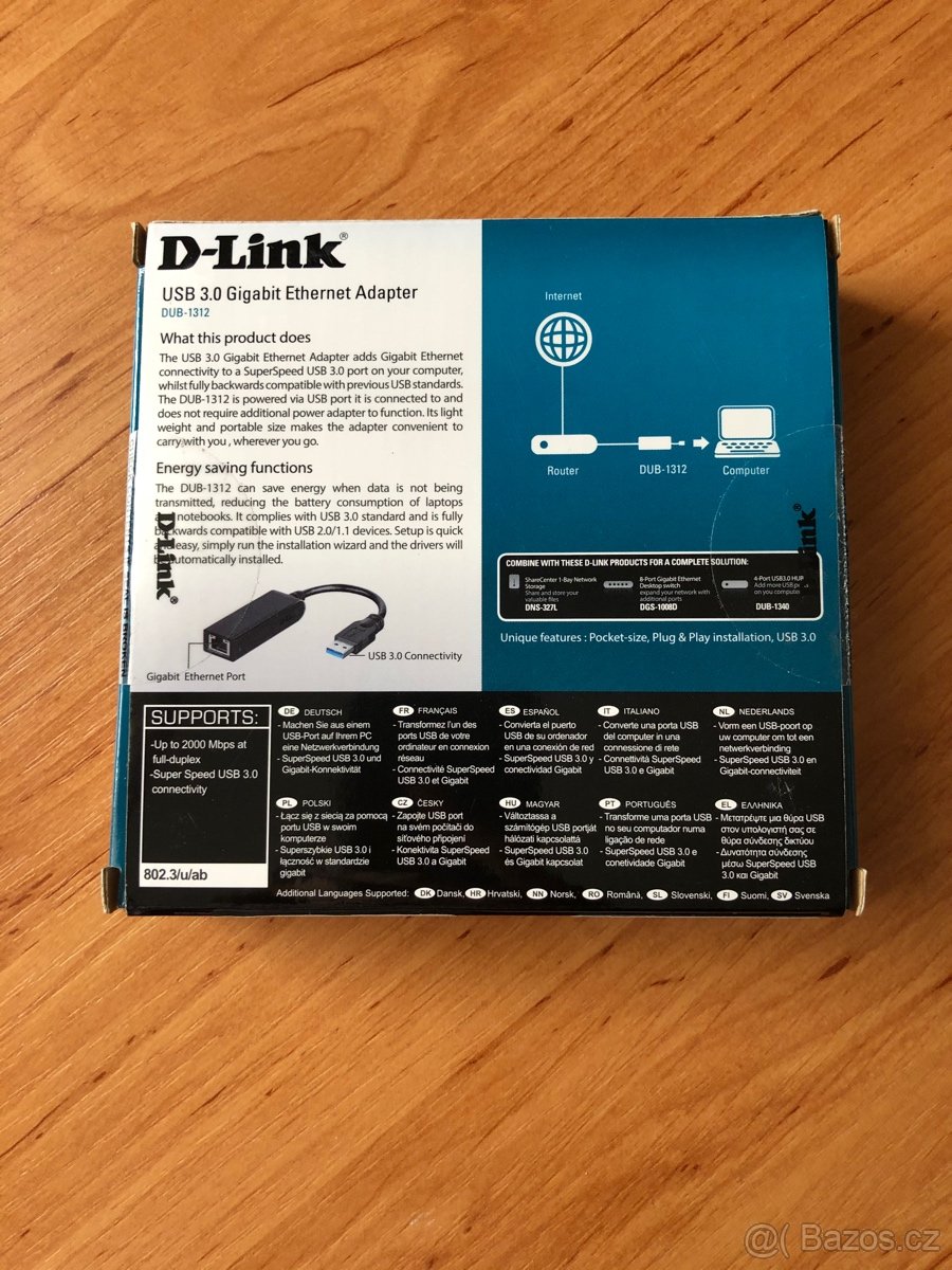 D-Link DUB-1312 USB 3.0 Gigabit Adapter - 3