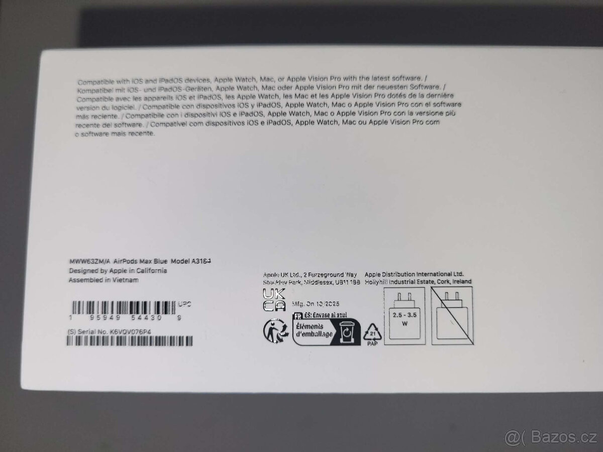 Apple AirPods Max Modrá (2024) NOVÁ Originální - 3