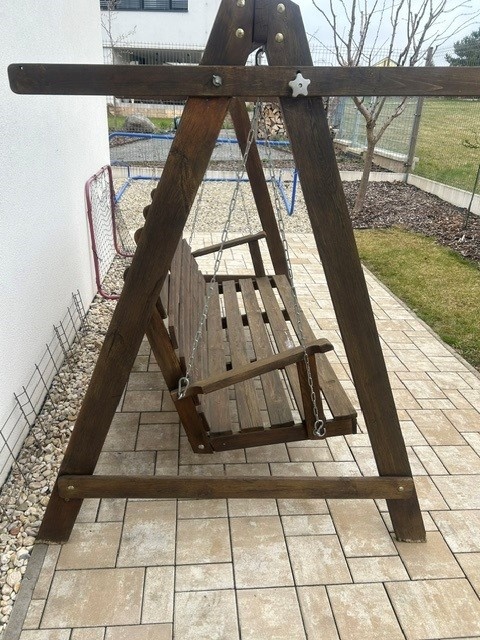 Zahradní houpačka, dřevěná - 3