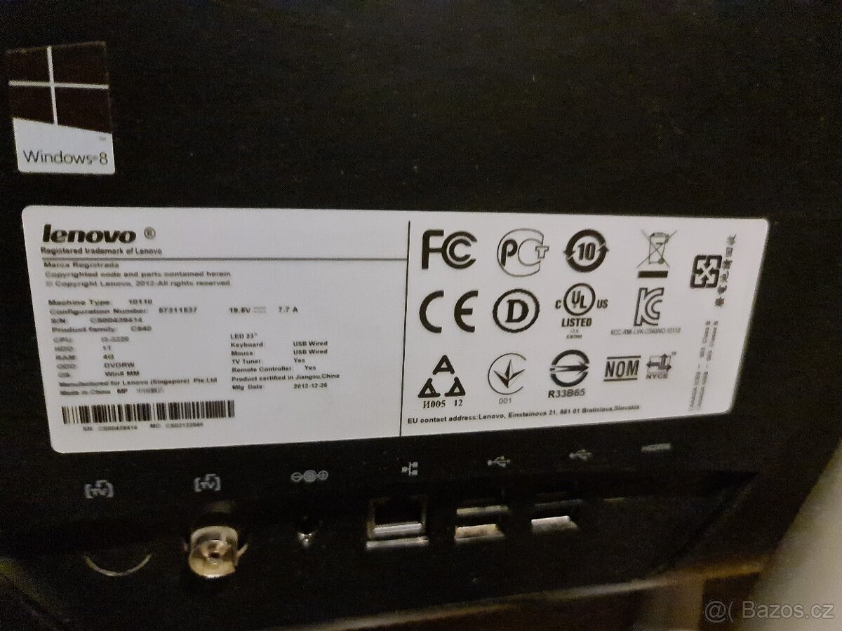 Lenovo C640 AIO 23" - 3