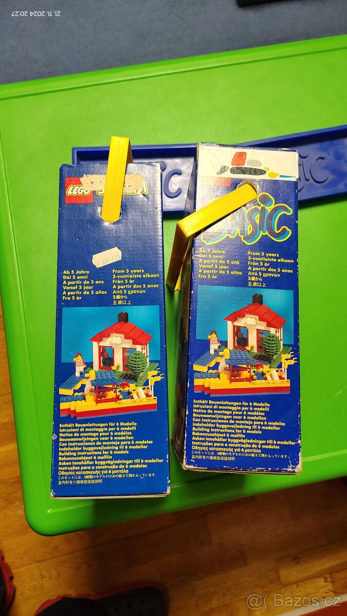 Staré lego krabice číslo 535 (jen krabice) basic system - 3