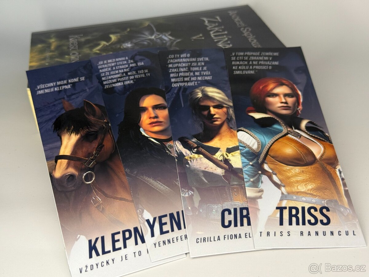 Zaklínač - Witcher - Hlavní postacy -Knižní záložky - 3