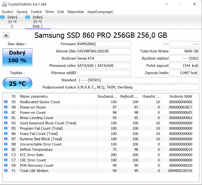 SSD disk Samsung 860 EVO - 2.5" - 256GB - 3