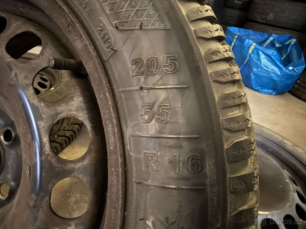 Originální plechové disky Škoda 5x112 R16 - 205/55/16 - 3