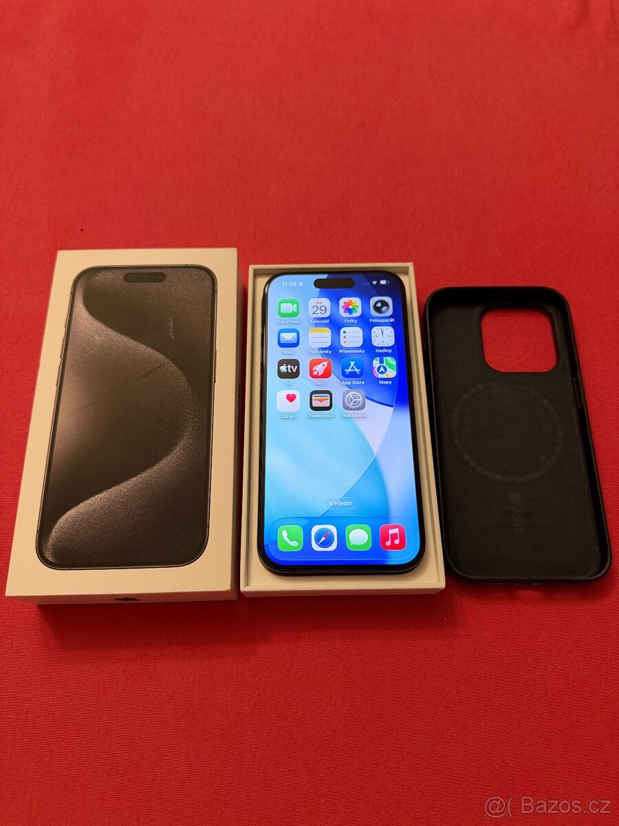 iPhone 15 Pro 256 Gb black titanium,krabice,kryt,sklo..Top - 3