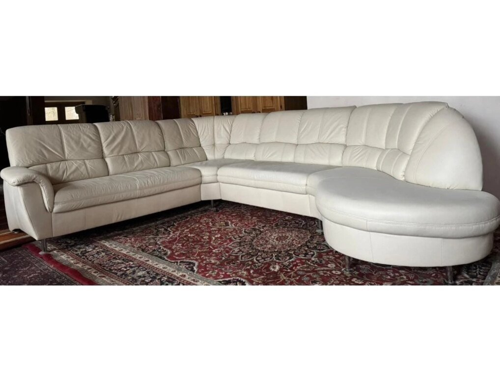 Rohová kožená sedací souprava, 3302 - 3