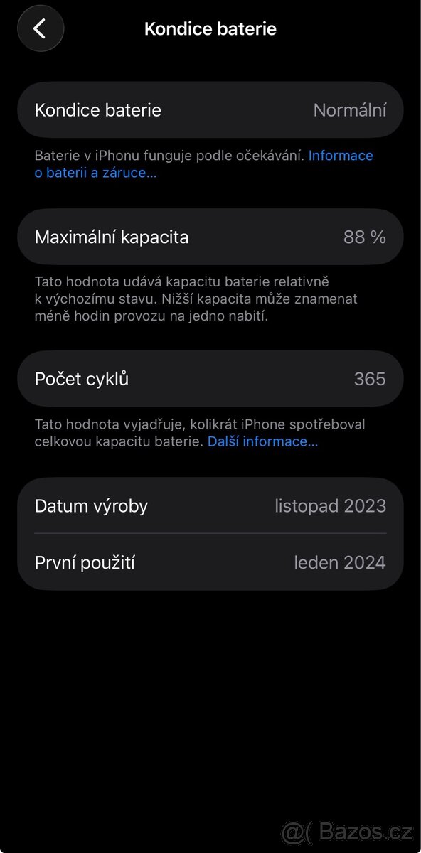 iPhone 15 – vesmírně modrý, 88 % baterie - 3