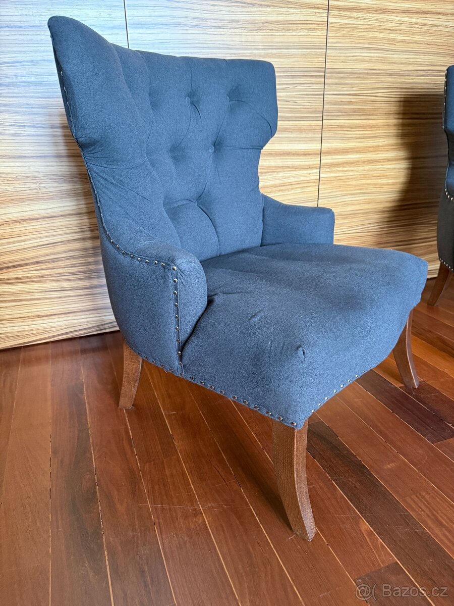 Designové šedé křeslá - 3