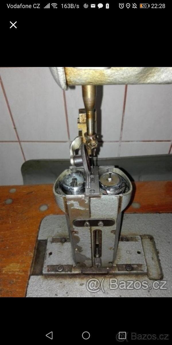 šicí stroj dvojjehlovka, sloupovka, motor 380v, dohodou - 3