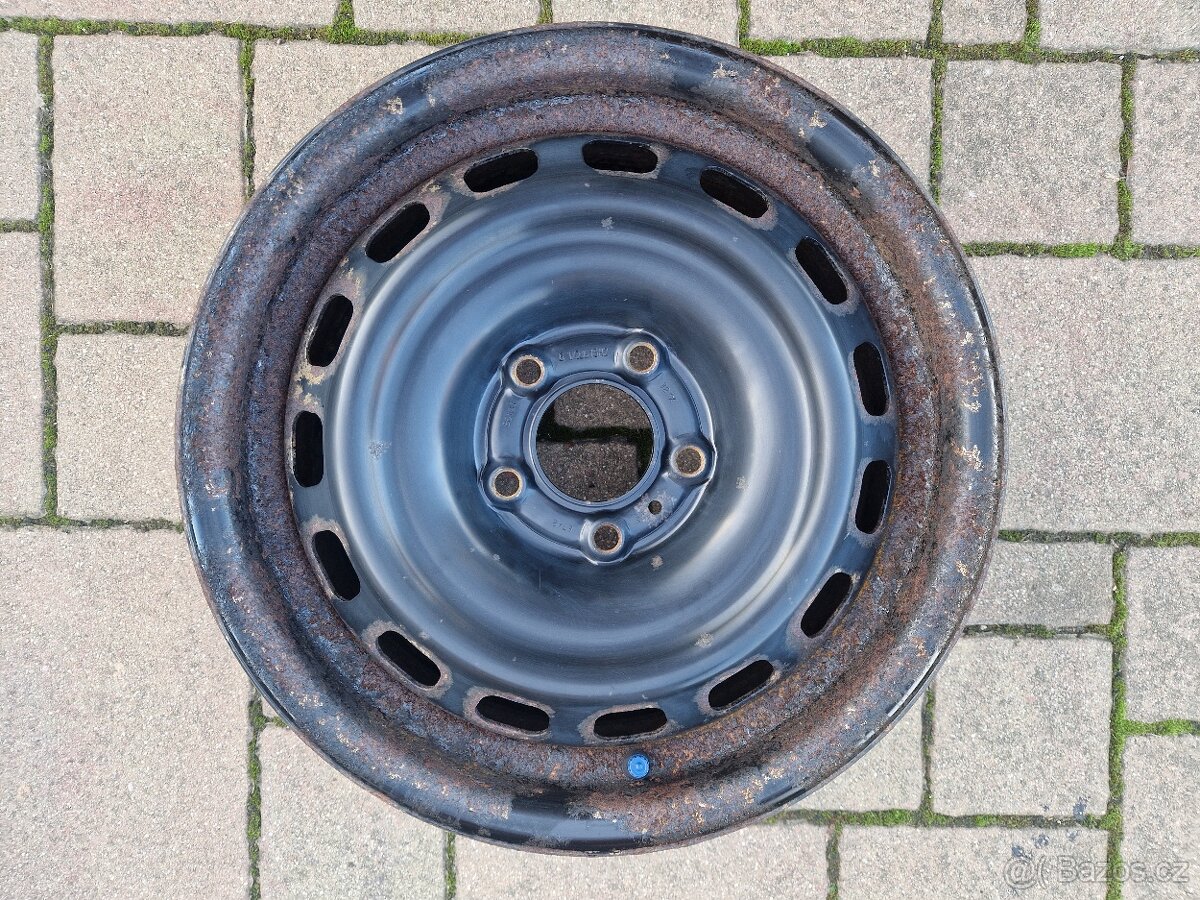 PEUGEOT,CITROEN-PLECHOVÉ DISKY 6,5JX15H2 ET42 SADA 4KUSY - 3