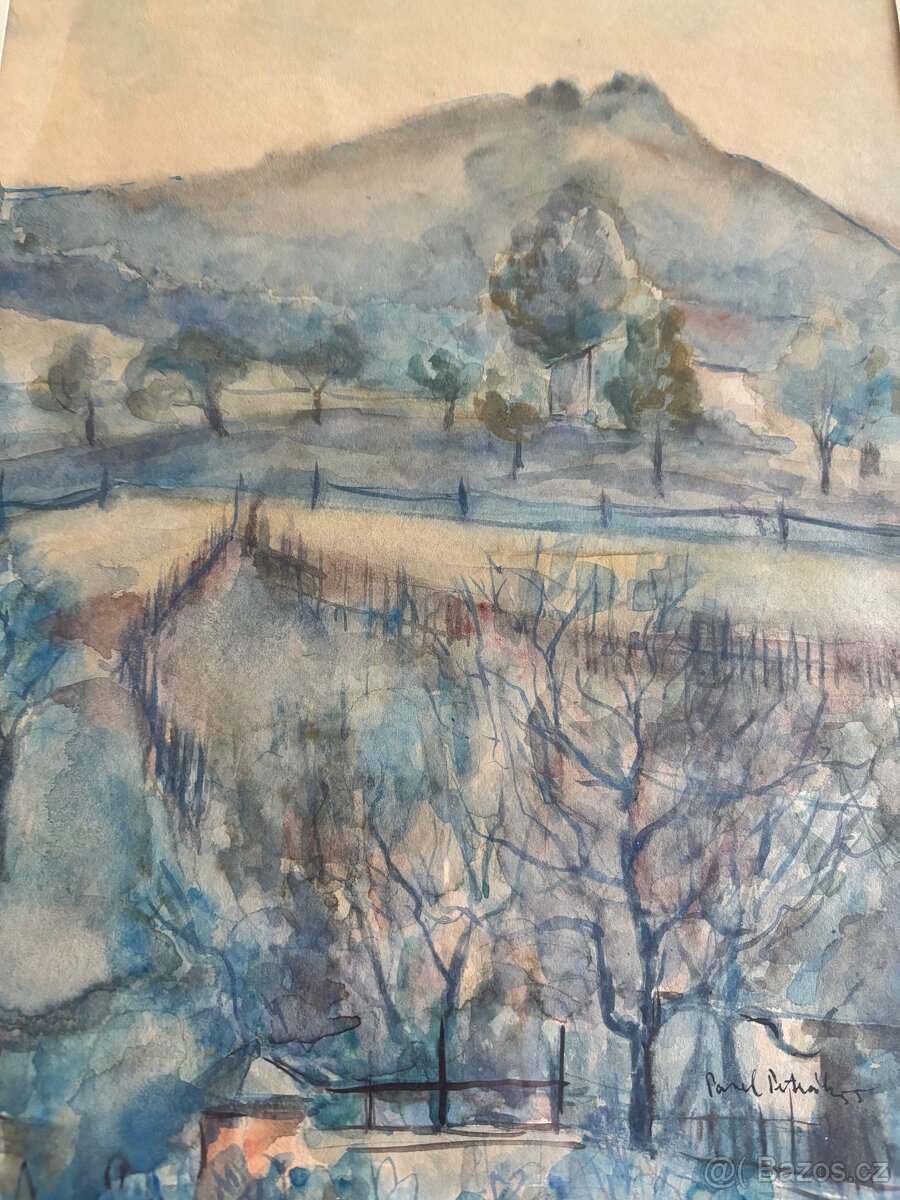 Obraz Pavel Petrák, hrad Trosky 1955, 69x50 - 3