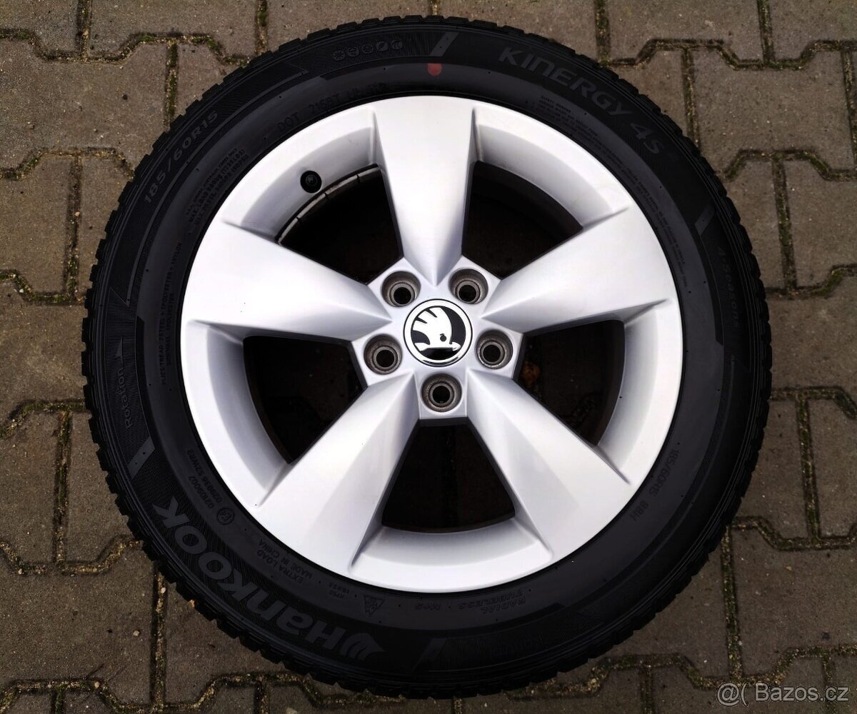 Alu kola originál Škoda Fabia III, Rapid 5x100 R15 Carme - 3