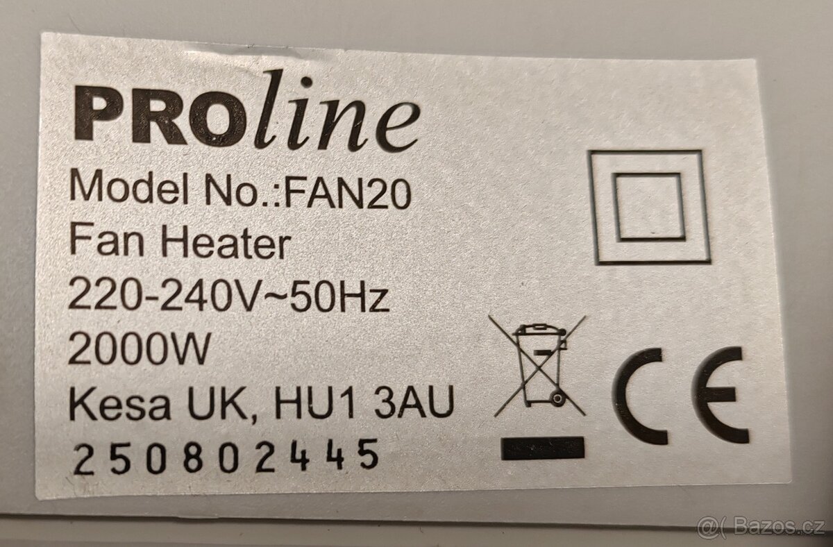 Teplovzdušný ventilátor - 3