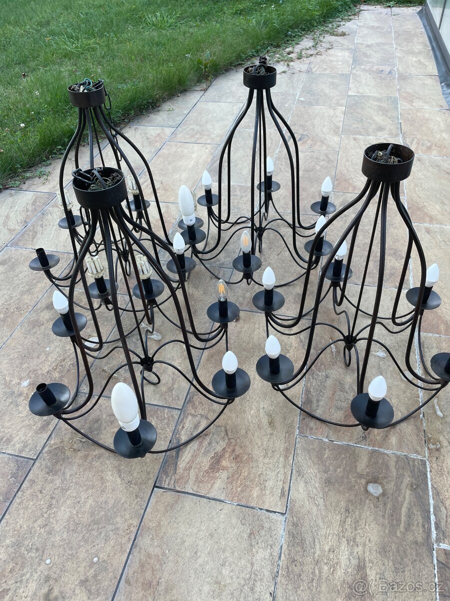 Rustikální lustry 4ks - 3