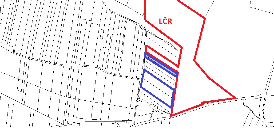 Prodej lesa u Křenovic - sousedí s LČR - 3