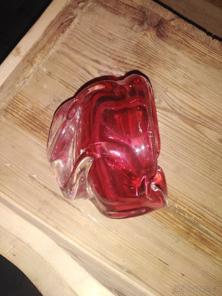 Popelník hutní sklo - 3