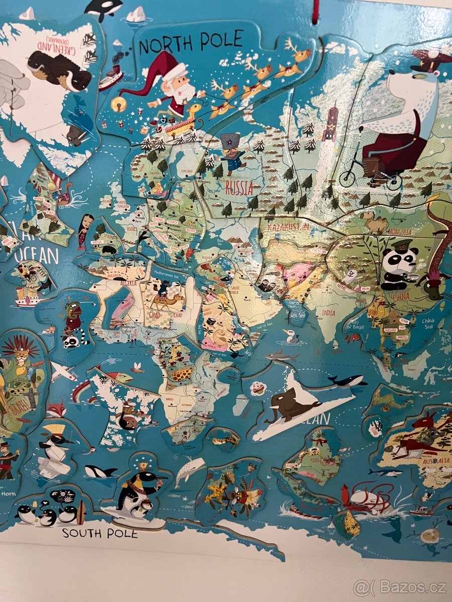 Zavesna magneticka mapa (puzzle) - 3