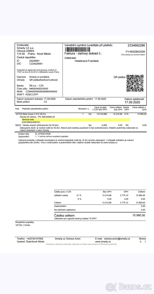 Oculus quest 3 prodáno - 3