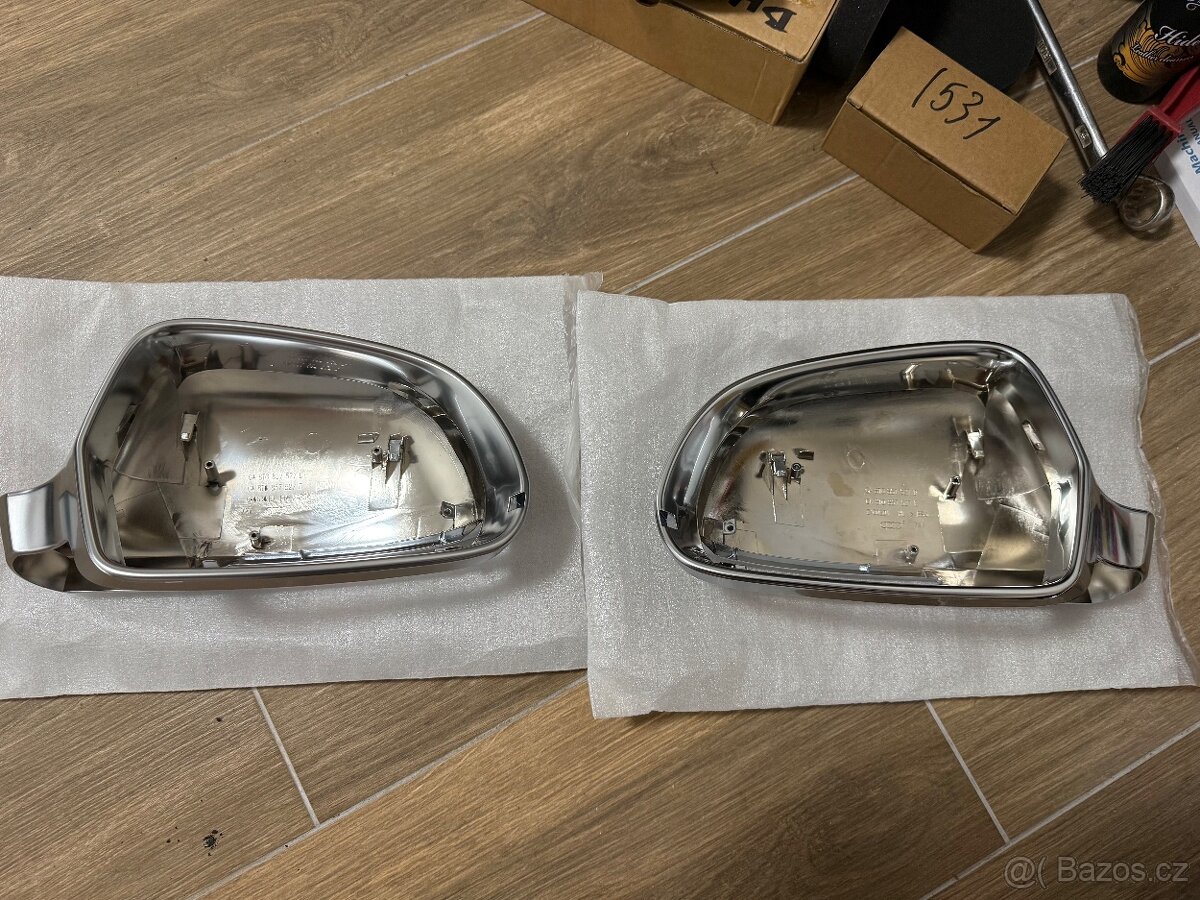 kryty zrcátek Audi - stříbrné S-Line - 3