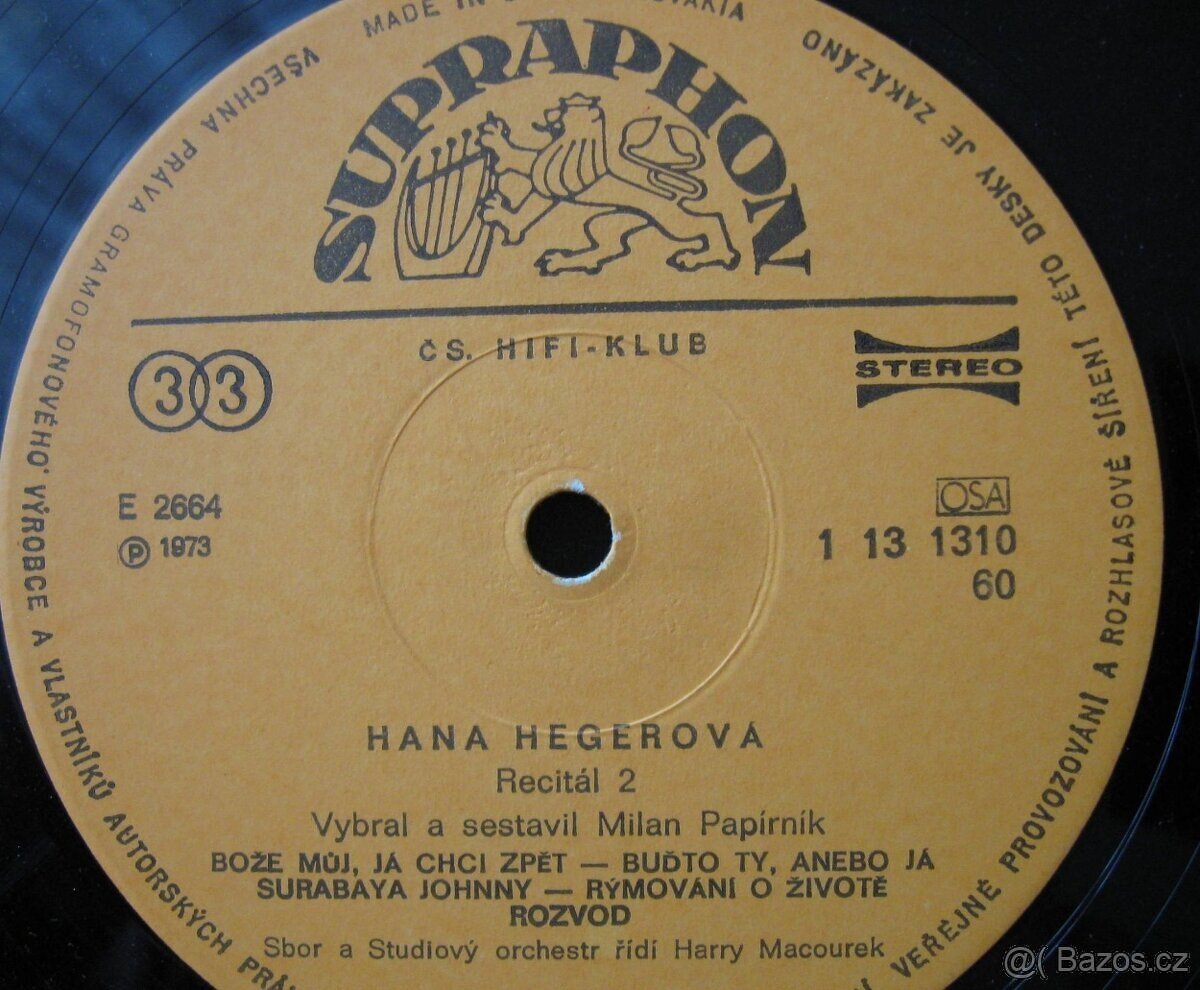 LP: Hana Hegerová - "Recital 2" - 3