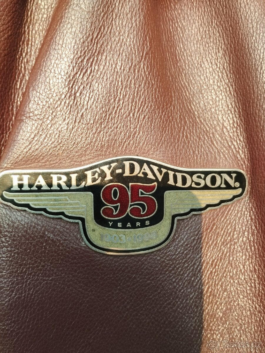 Kožená retro bunda Harley Davidson pro sběratele originalit - 3