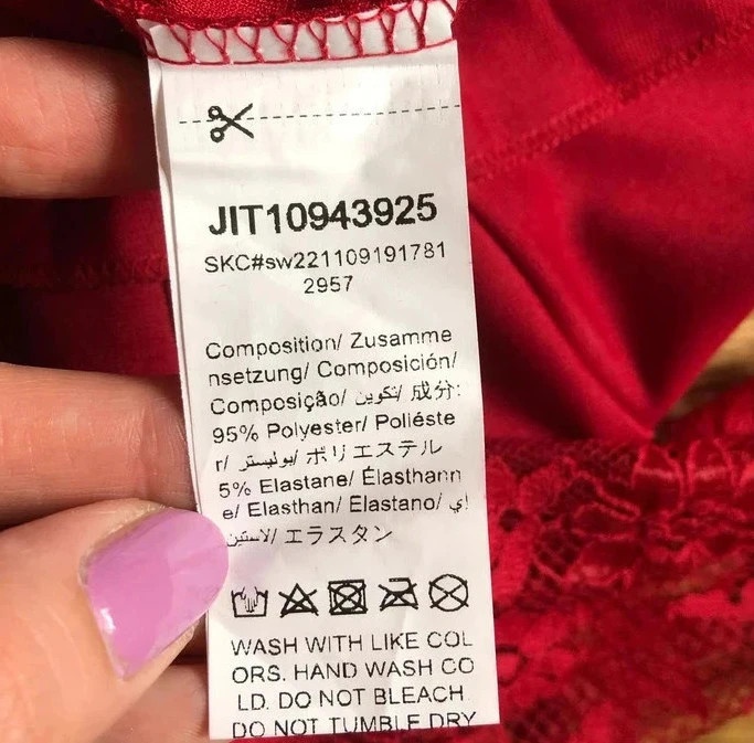 Červené šatičky s krajkou Shein, vel. S-M - 3