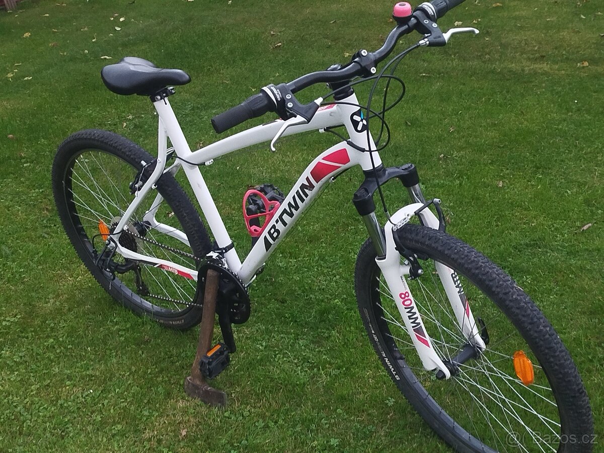 Btwin rockrider 340 "26" L bílý 🎃SLEVA 300KČ🎃 - 3