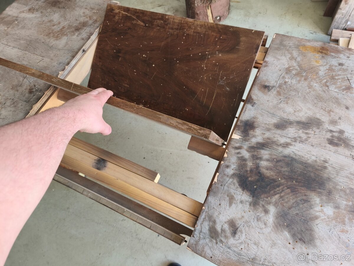 Stůl rozkládací ořech 1954 - 3