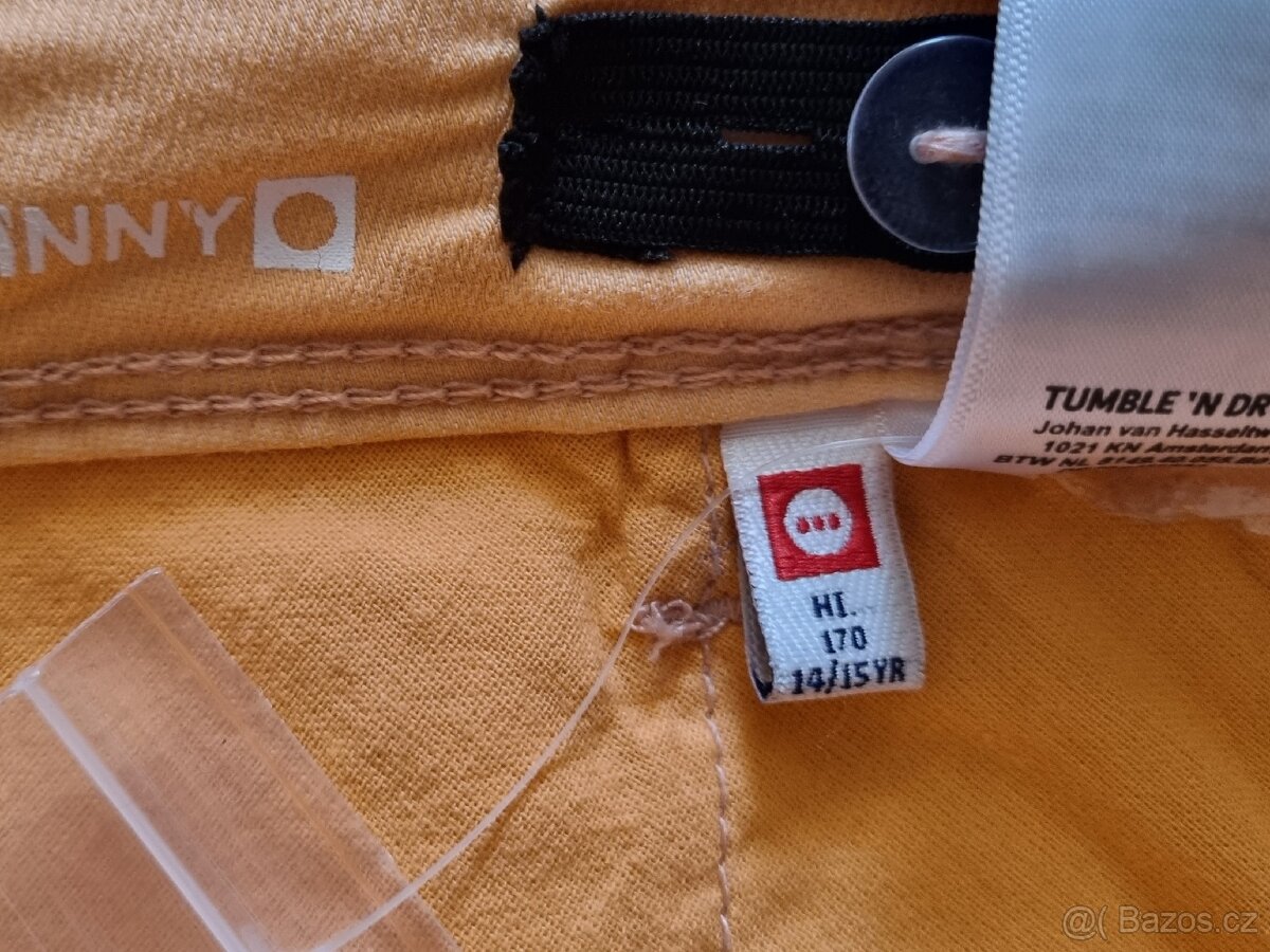 Letní elast.dívčí skinny kalhoty vel.170 - 3